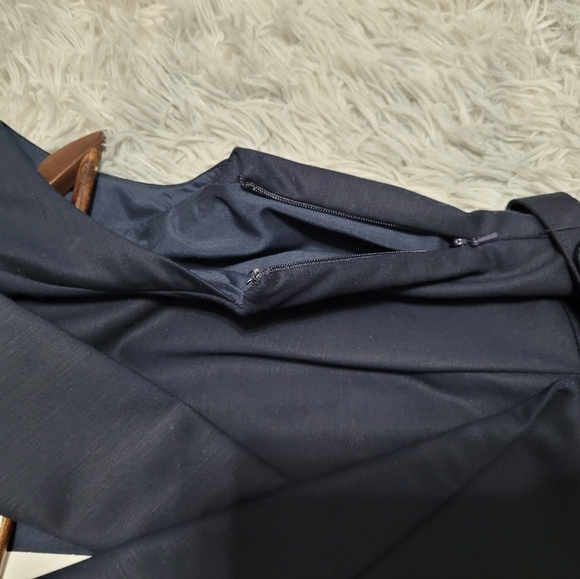 Banana Republic Trench Dress, Navy, Size 2 - Picture 3 of 5